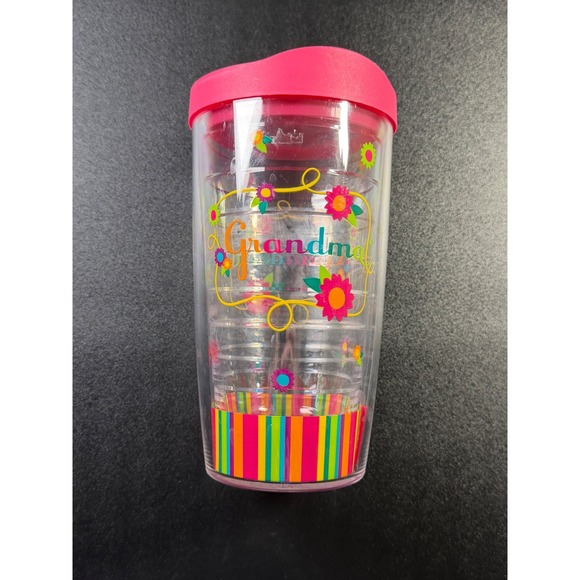 tervis Other - Tervis Grandma Floral Insulated Tumbler 16oz Pink Lid Travel Cup Made in USA J5